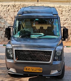 Book a Luxury 9 Seater AC Executive Coach with Maharaja Seats Tempo Traveller  In Bangalore